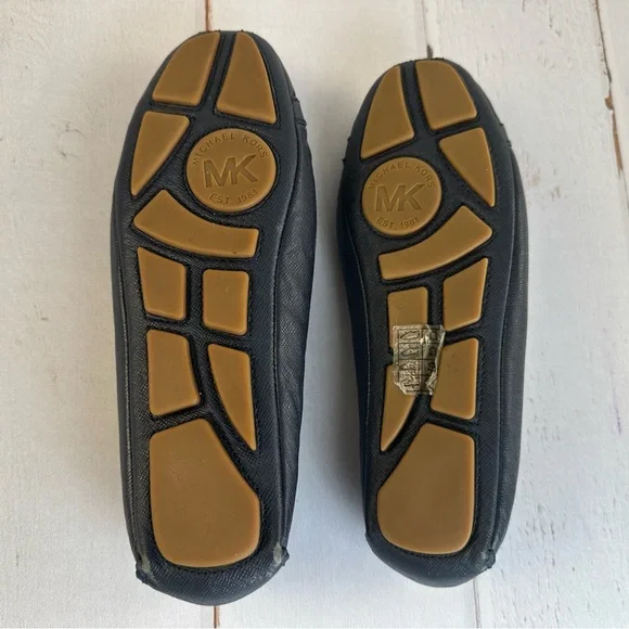 Michael Kors Navy Blue Fulton Moccasin Ballet Flat Size 9.5 - Picture 10 of 15